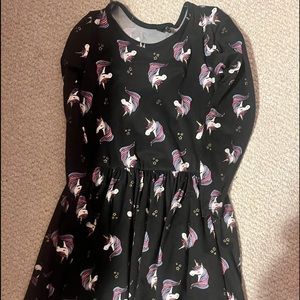 PixieLane long sleeve unicorn dress EUC